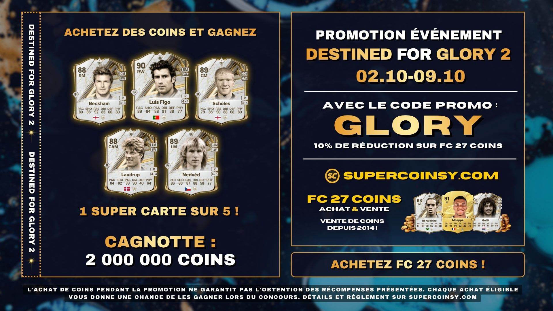 Promotion DESTINED FOR GLORY 2